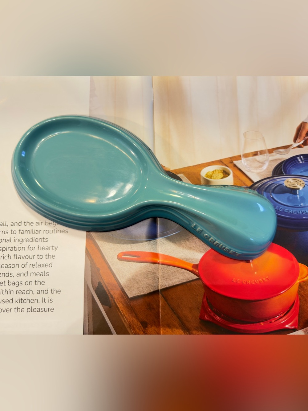 Le Creuset Caribbean Ceramic Spoon Rest